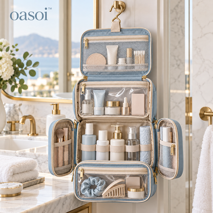 oasoi™ Skyfold Hanging Toiletry Organizer — main product image
