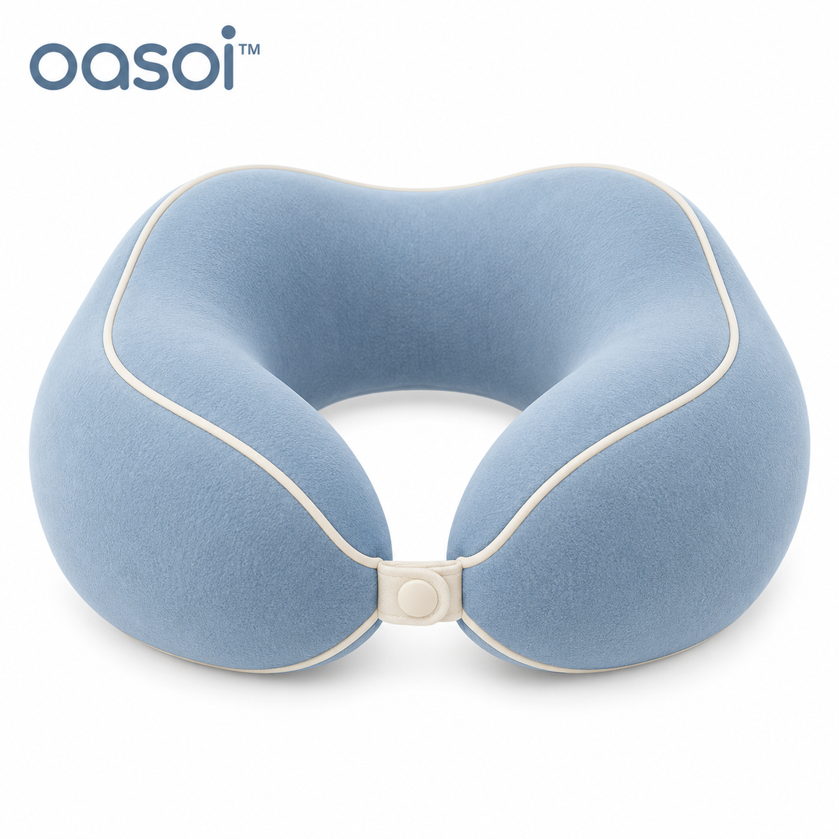oasoi™ CloudRest Contoured Travel Neck Pillow — white background image