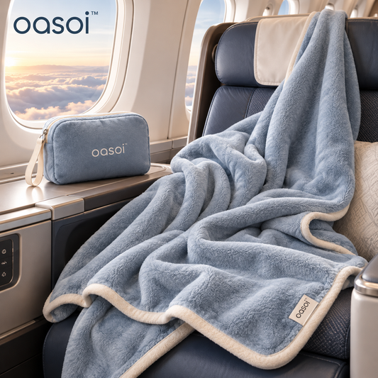 oasoi™ CloudWrap Travel Blanket with Carry Pouch — main product image