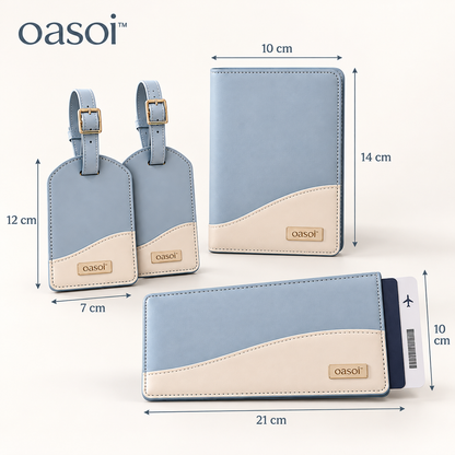 oasoi™ JourneyMark Luggage Tag and Document Set dimensions guide